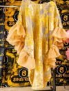Olaoluwa Organdi Brocade Kaftan With Organdi Ruffles - Image 4