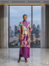 Abeke Sequined Ankara Boubou With Aso Oke