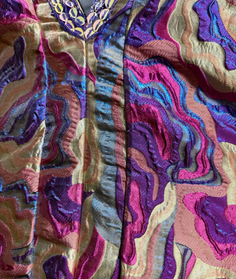 Romoke Brocade Boubou With Beaded Neck - Image 13