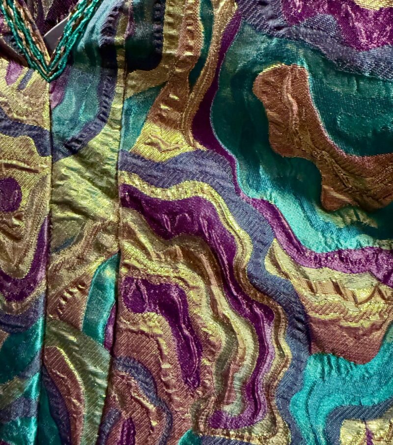 Romoke Brocade Boubou With Beaded Neck - Image 8