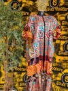 Fadekemi Ankara Sequined Kimono With Aso Oke - Image 2