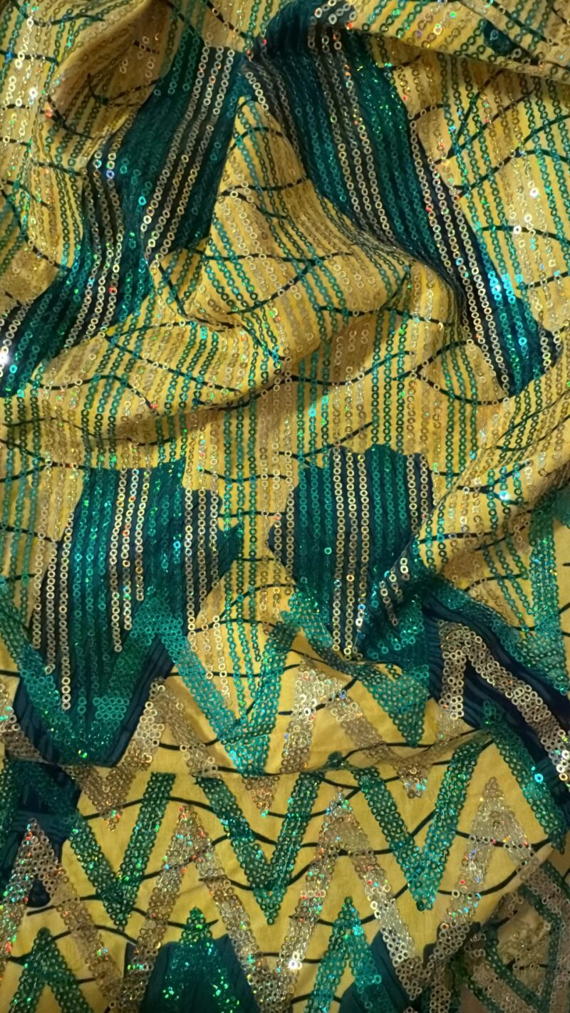 Funmbi Sequined Ankara Unusual Pants - Image 10