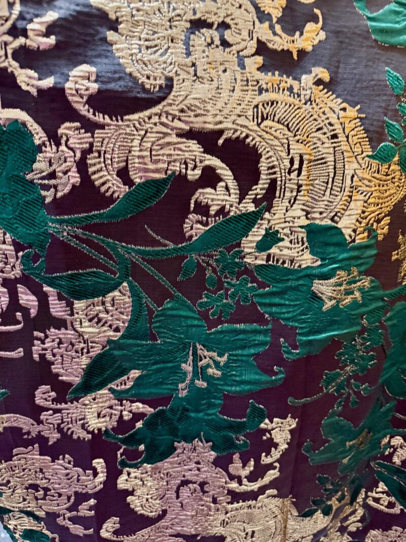 Ajoke Brocade  Boubou With Aso Oke and Ruffled Sleeves - Image 6