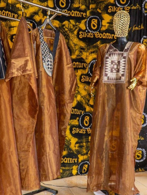 Amoke Boubou With Embroidered Neck