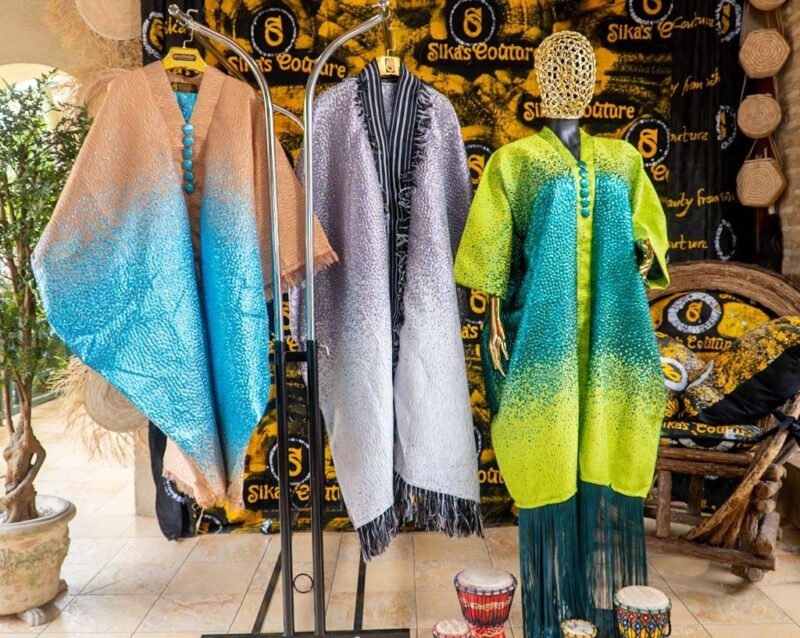 Ajike Brocade Short Boubou - Image 3