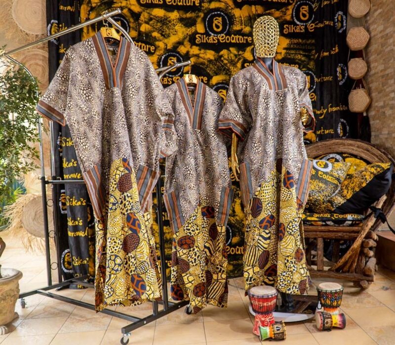 Aduke Boubou Ankara with Aso Oke - Image 5