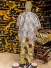 Aduke Boubou Ankara with Aso Oke - Image 2