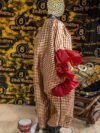 Adebayo Organdi and Organza Kaftan With Ruffles and Chinese Buttons - Image 5