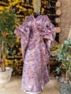 Tiwalewa Full Brocade V Neck Kaftan With Beaded Neck - Image 3