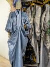 Oluwakemi Brocade With Aso Oke Long Neck - Image 2