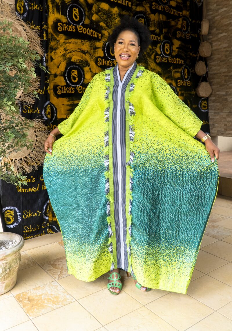Ajike Brocade  Boubou With Aso Oke