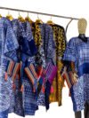 Adetayo Adire Short Boubou With Aso Oke Pocket And Tassels