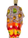 Kunbi Ankara Dress With Aso Oke Pocket And Fringes - Image 9