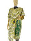 Modupe Ankara Gown With Fringe Design
