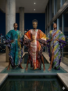 Ayoka Olomoge Adire Kaftan Dress 2 - Image 2
