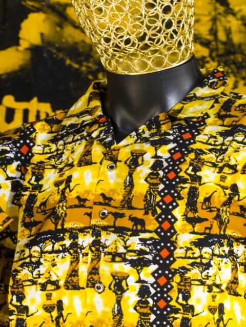 Ayodeji Ankara Male Shirt and Long Pant