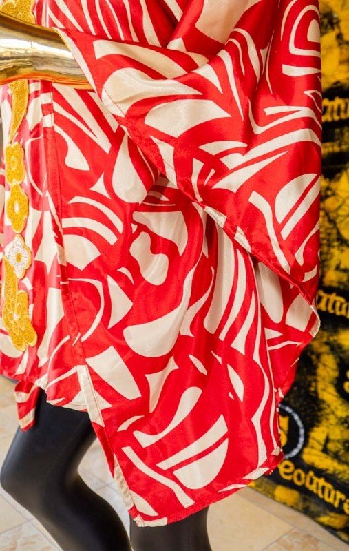 Tiwa Silk Blouse With Stoned Embroidery Neck - Image 7