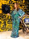 Jamila Sequined Kaftan With Aso Oke - Image 5