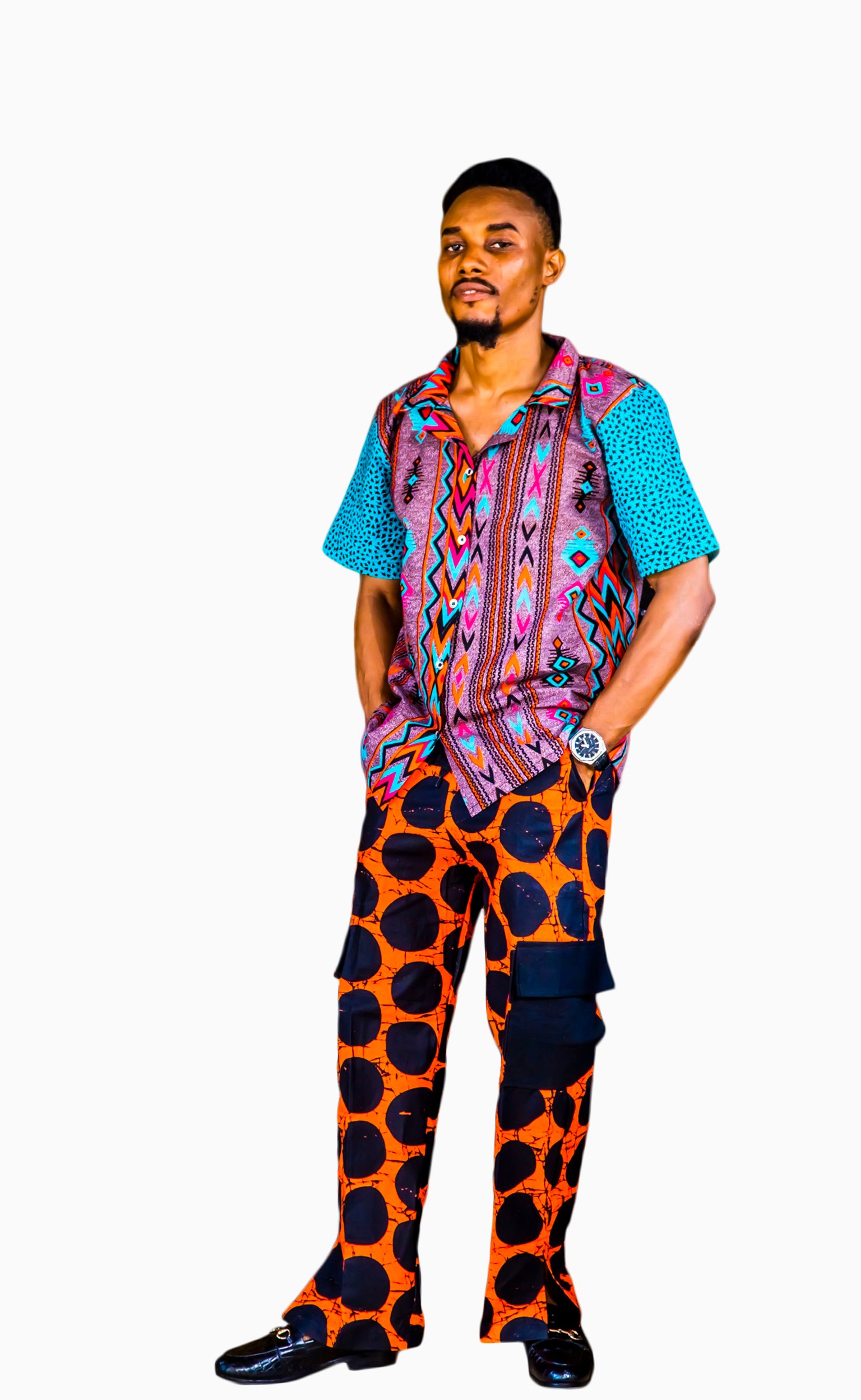 Kolapo Adire Male Shirt and Long Pants