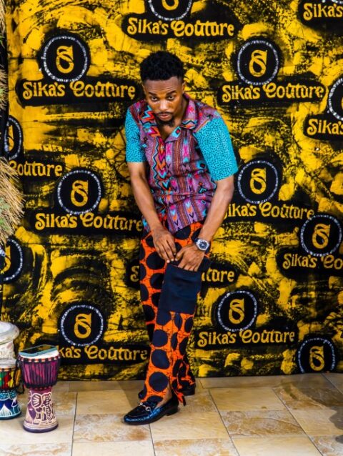 Adetokunbo Ankara Male Shirts and Long Pants