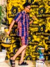 Abiola Ankara Male Shirts and Shorts - Image 6